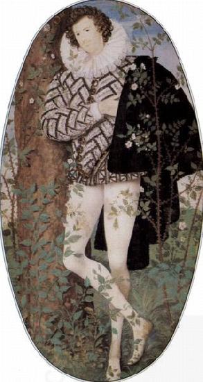 Nicholas Hilliard Young Man Among Roses China oil painting art